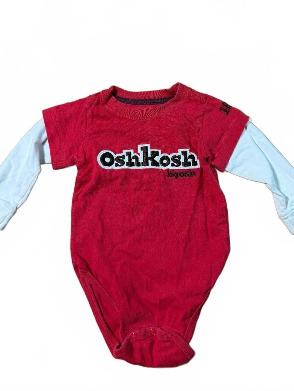 Osh Kosh B'josh Red Long Sleeve Layered Outfit Size 12M